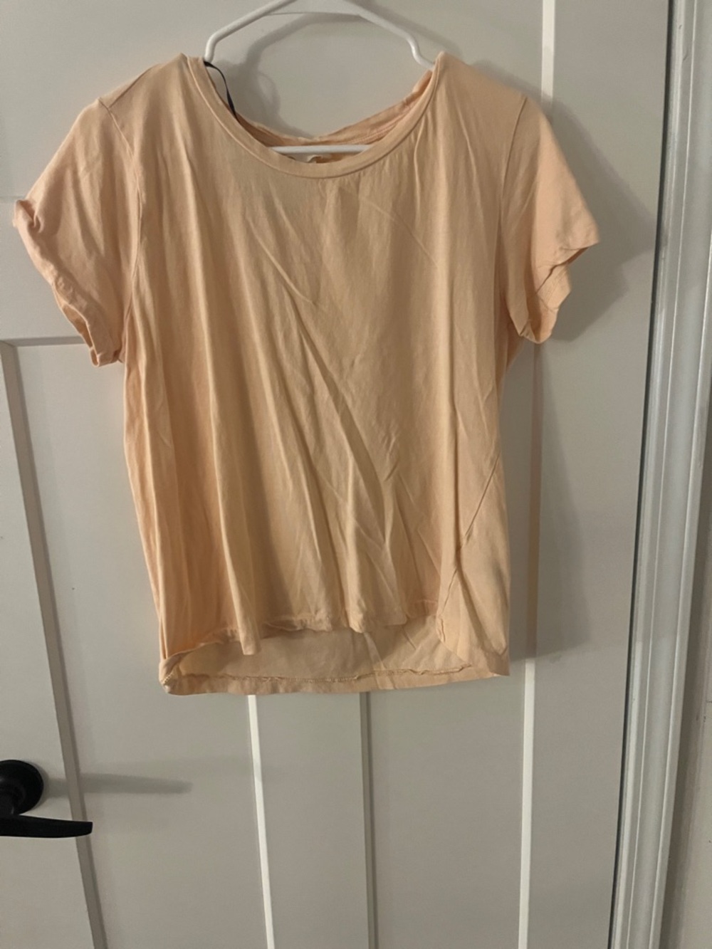 H&M Light Peach Short Sleeve Crewneck Tee